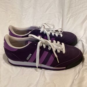 Purple Adidas Orion Sneakers
